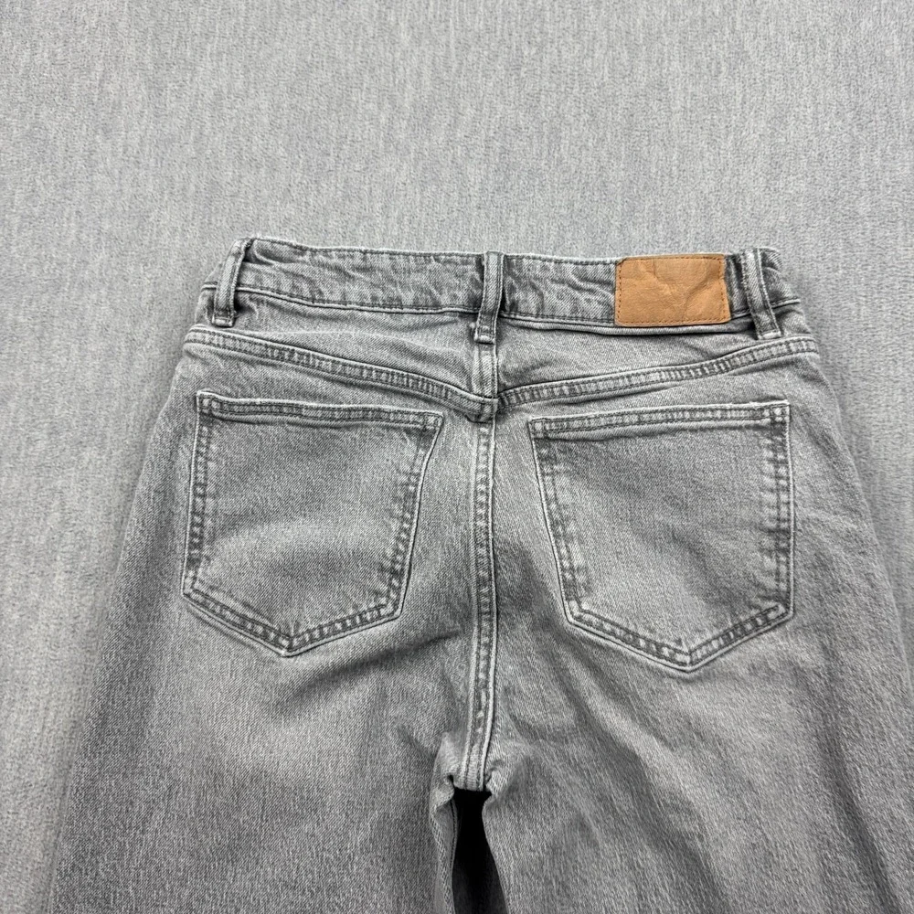 Zara Jeans‎ Womens 4 Fit 26x31 Gray Split Slim High Rise Full Length Stretch